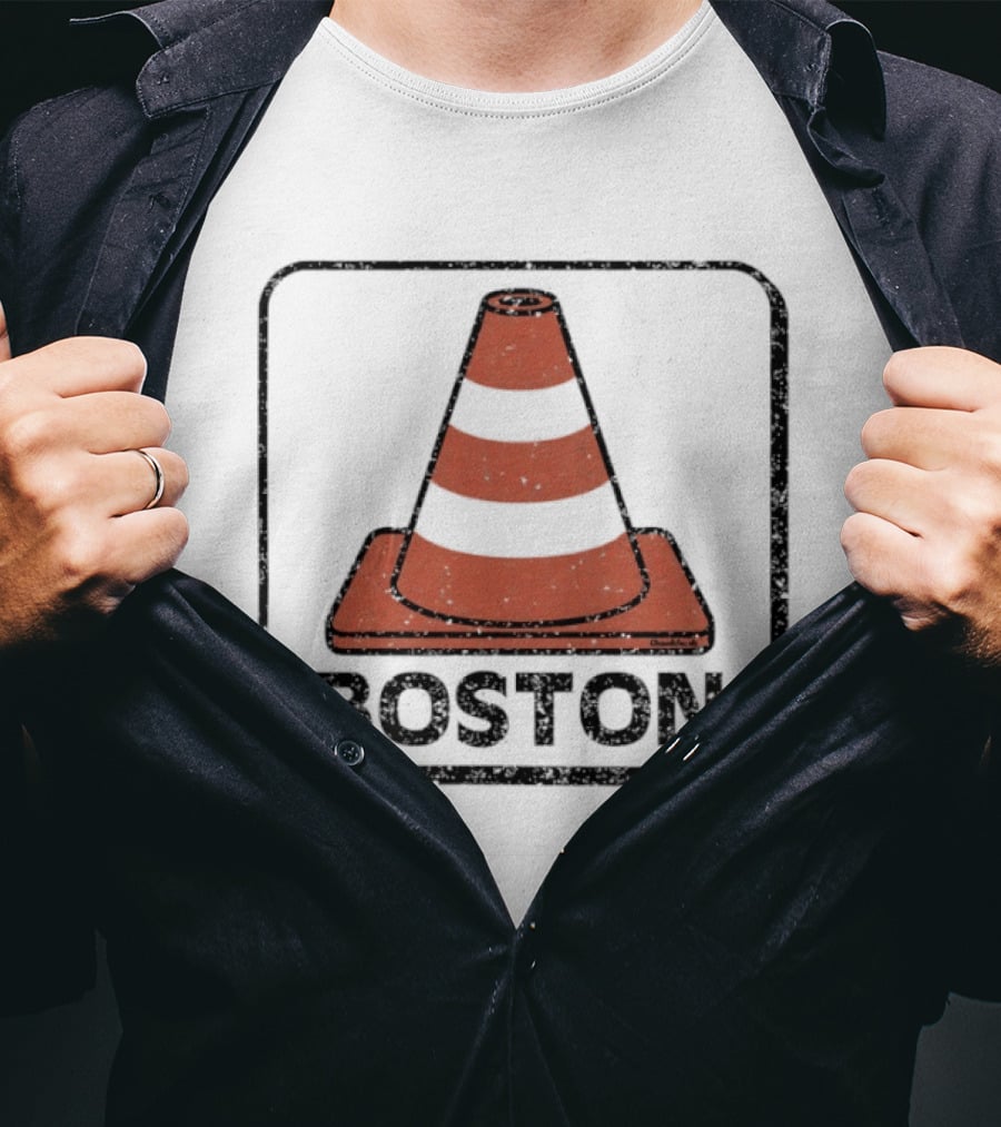 Boston Traffic Cone Urban Humor T-Shirt