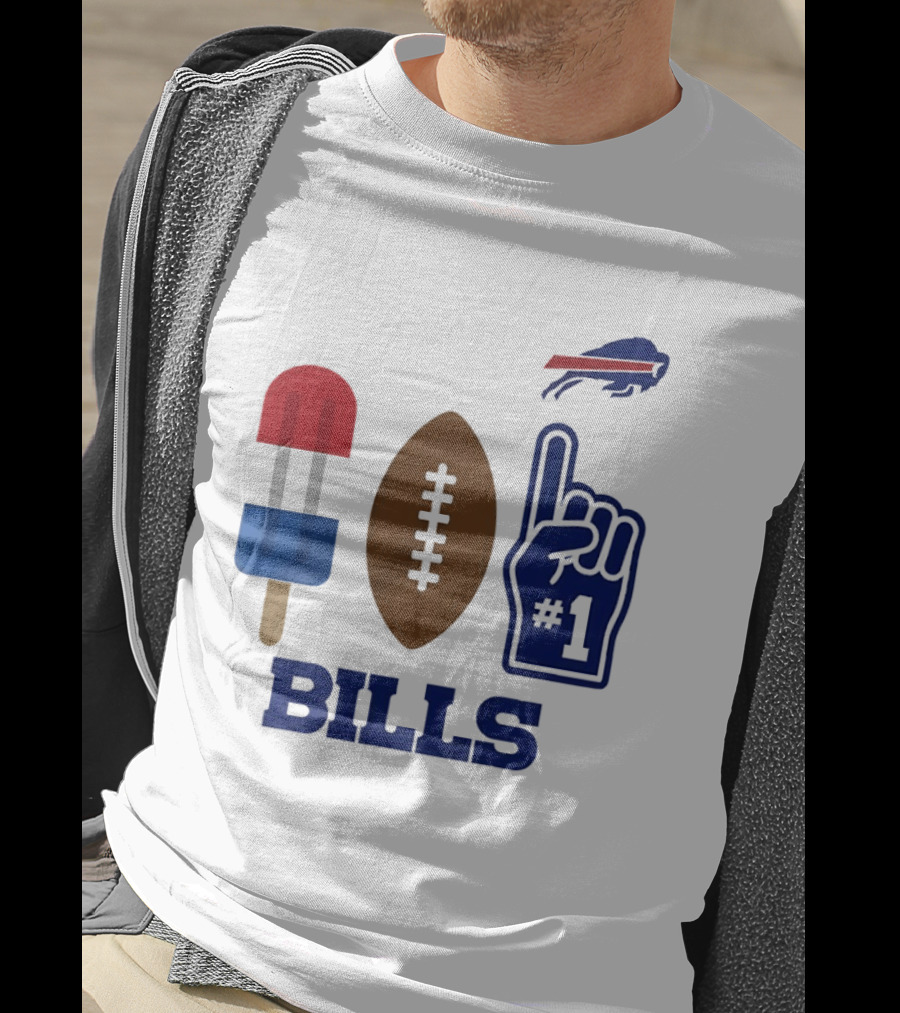 Buffalo Bills Football Popsicle Foam Finger 2026 Season T-Shirt