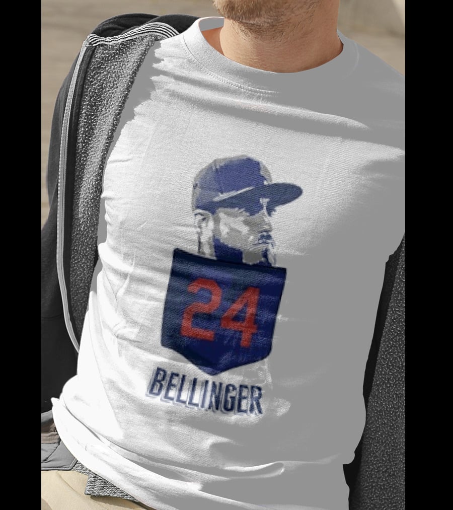 Cody Bellinger 24 Chicago Cubs Bellinger Baseball MLB Pocket Cap T-Shirt