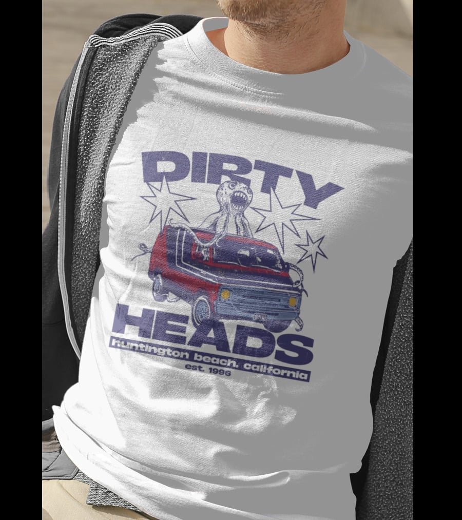 Dirty Heads Huntington Beach California Van And Octopus Est. 1996 T-Shirt