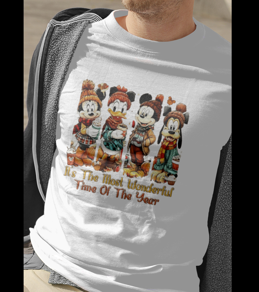 Mouse And Friends It's The Most Wonderful Time Of The Year Halloween Family Trip 2026 T-Shirt