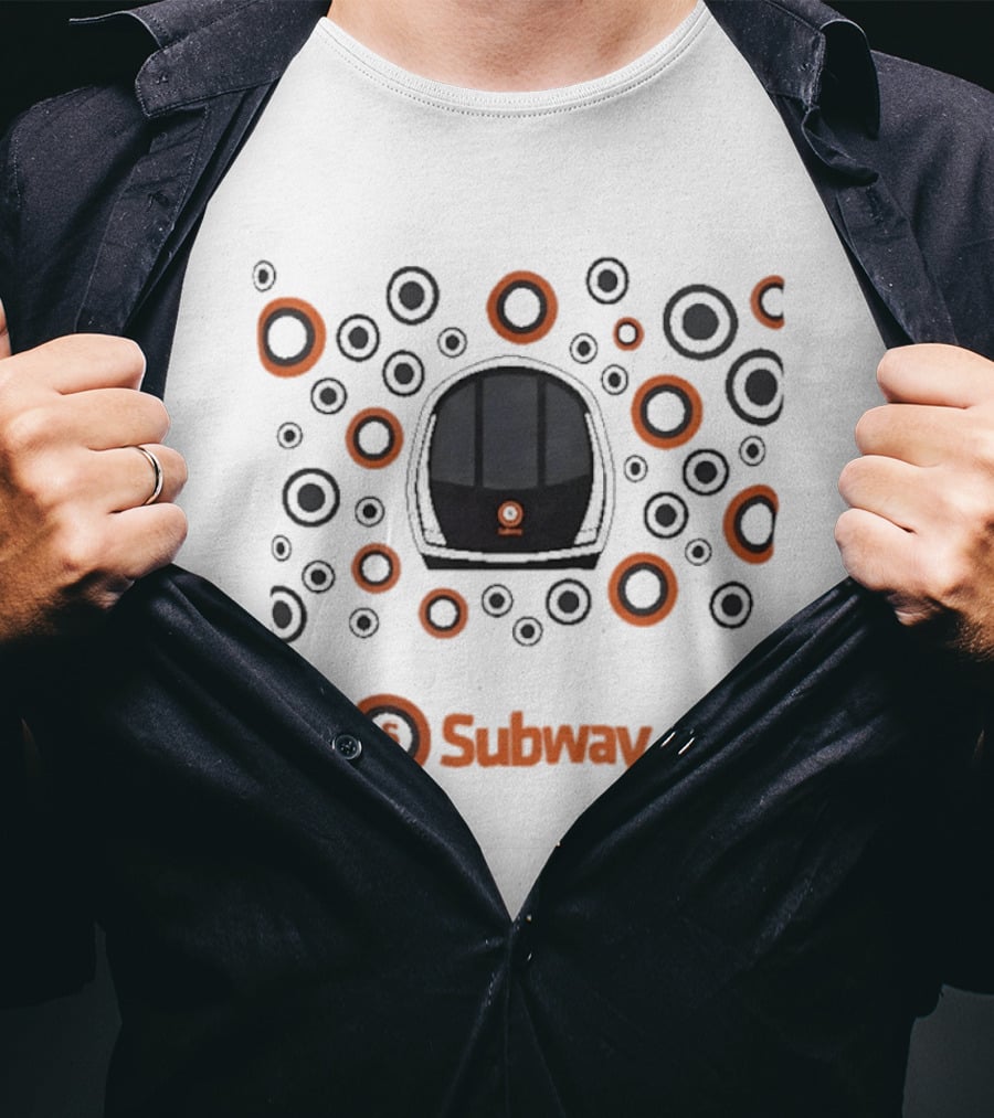 Glasgow Subway Mini Train Driver Subway Circles T-Shirt
