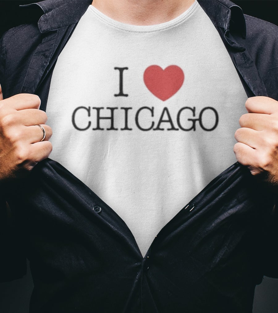 I Love Chicago Heart T-Shirt