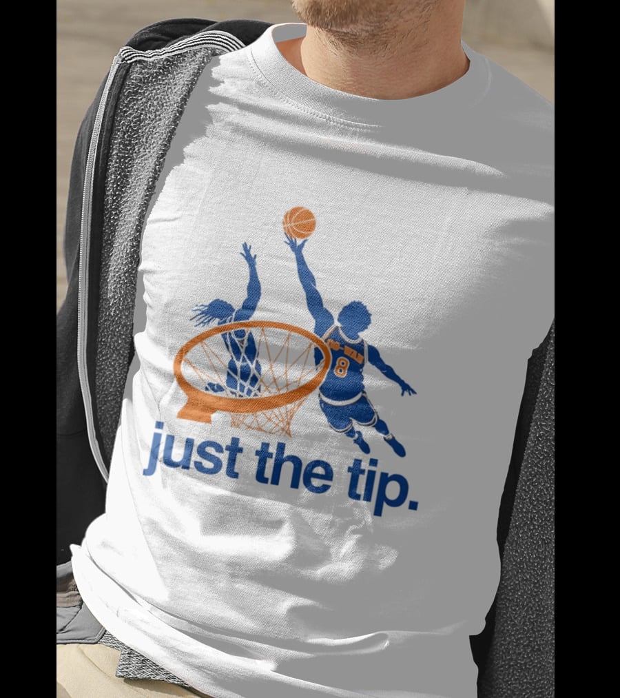 OG Anunoby New York Knicks Basketball Just The Tip NBA 2026 T-Shirt