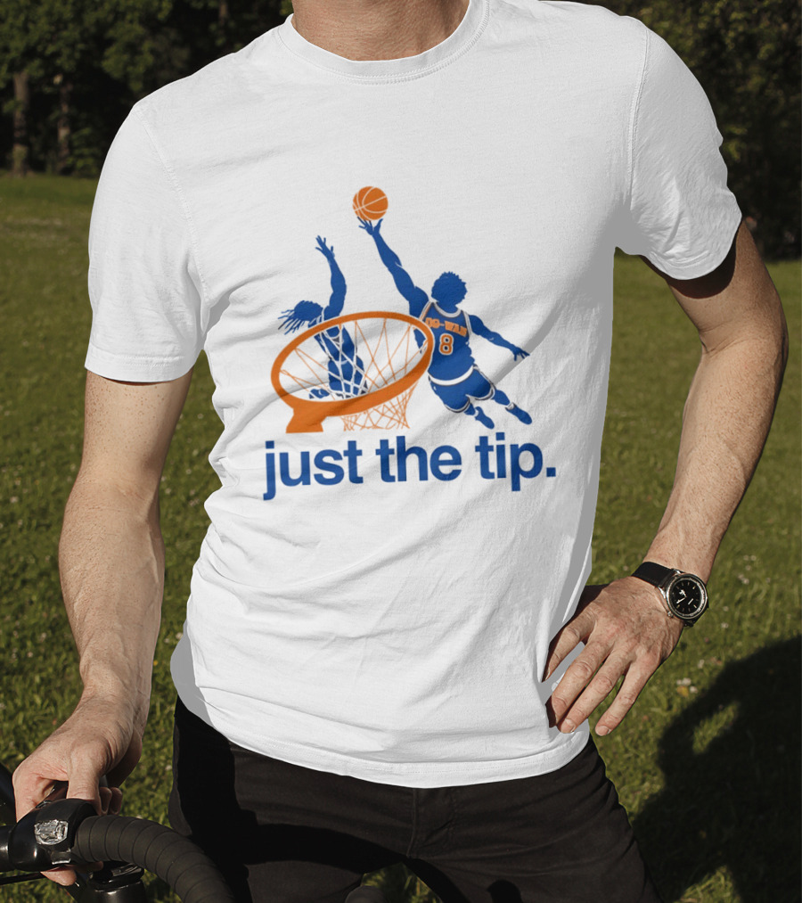 OG Anunoby New York Knicks Basketball Just The Tip NBA 2026 T-Shirt