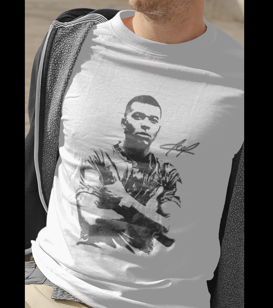 Wearicy Kylian Mbappe Signature Style Football Legend T-Shirt