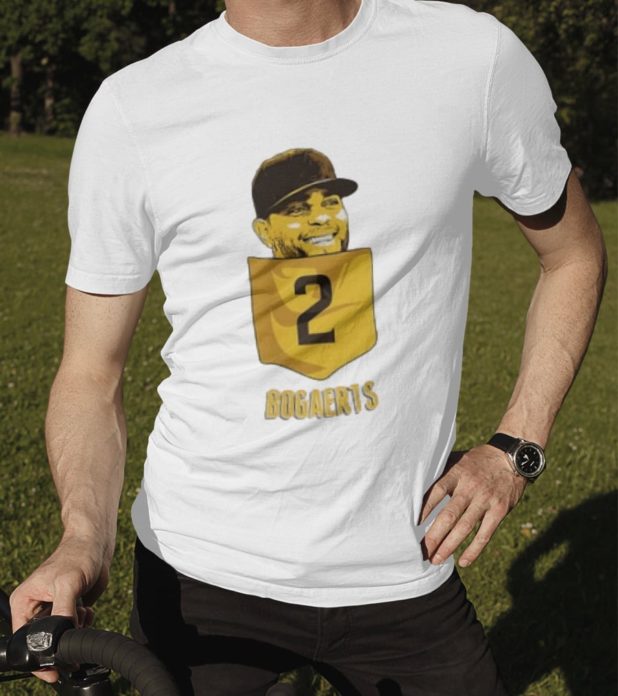 Xander Bogaerts 2 San Diego Padres Baseball MLB Pocket T-Shirt
