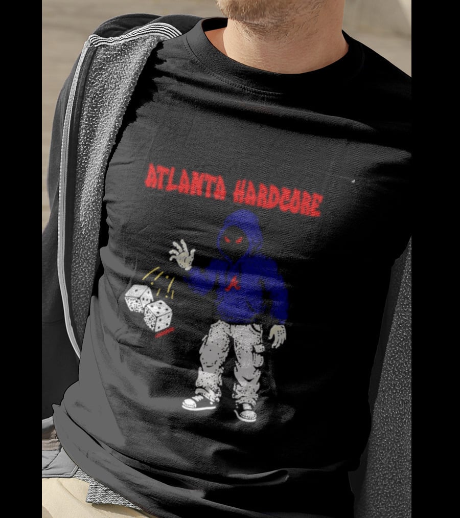 Atlanta Hardcore Braves Dice Throw Streetwear T-Shirt