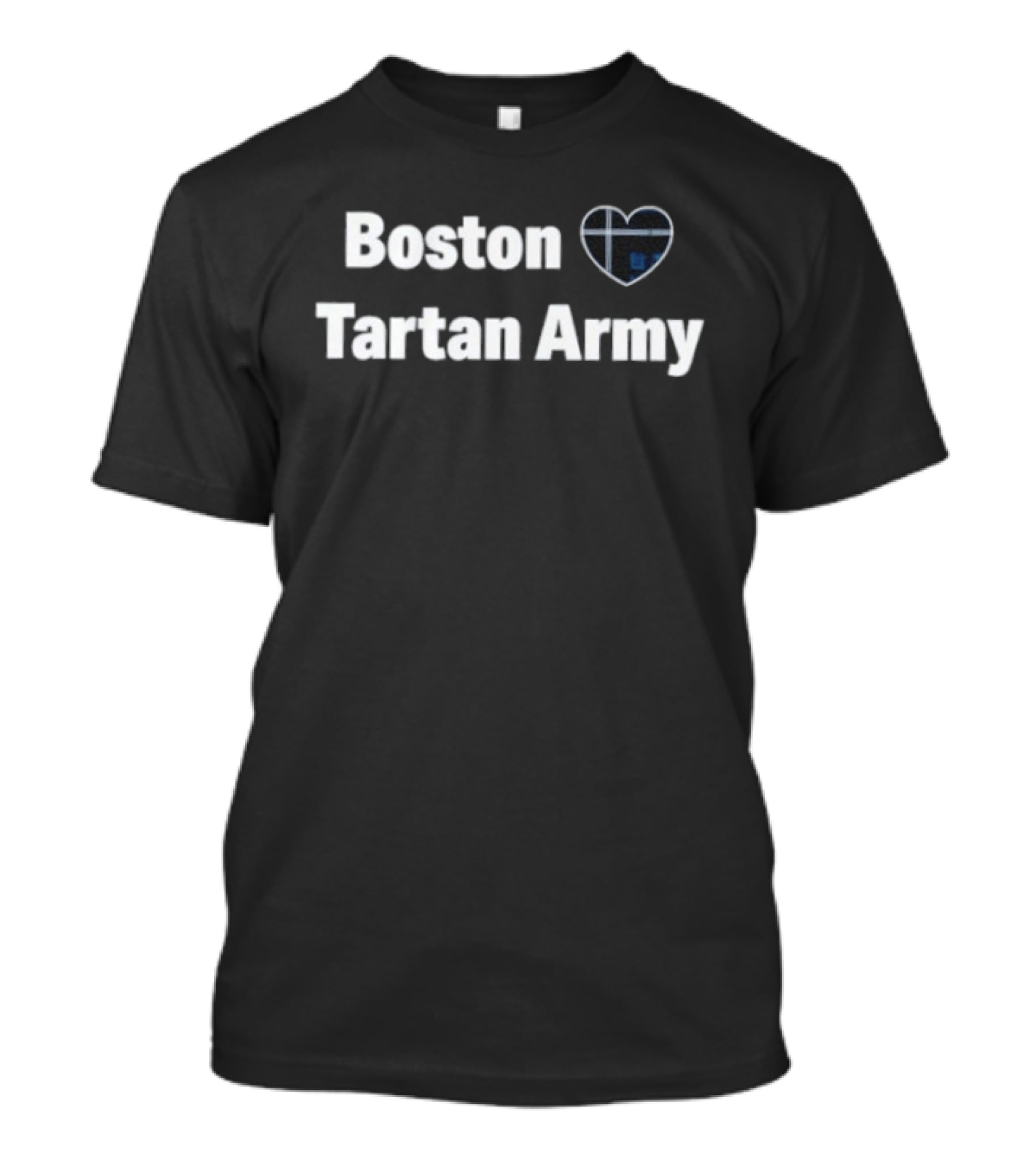 Boston Heart Tartan Army Vintage Scottish Pride T-Shirt