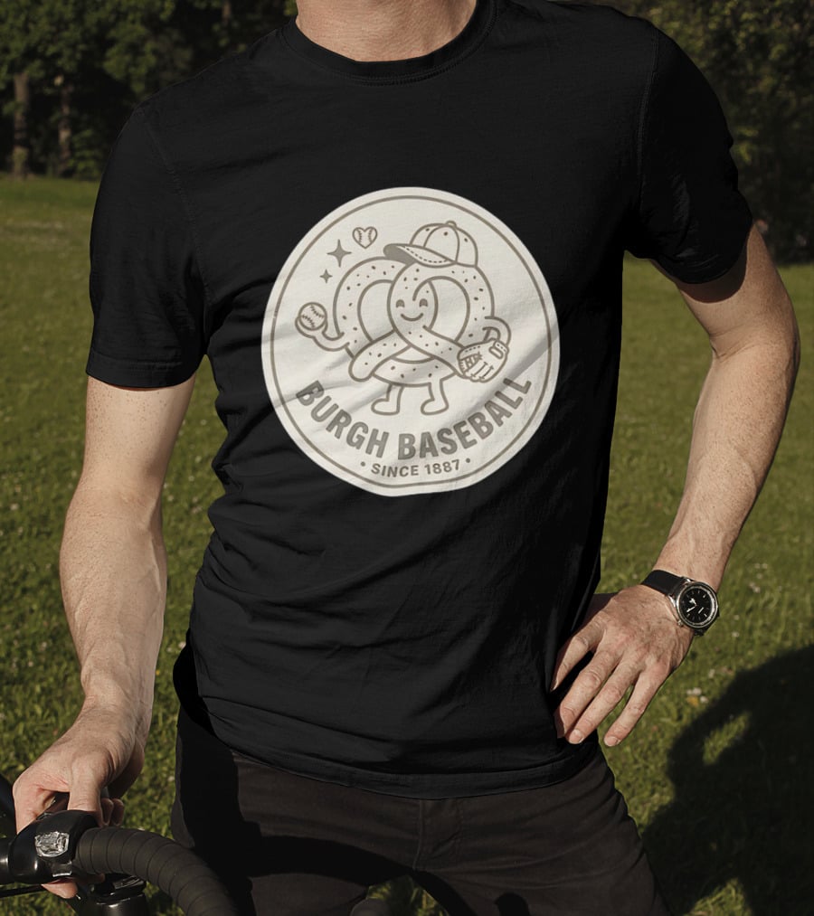 Burgh Baseball Since 1887 Pittsburgh Pretzel Softball Cap T-Shirt