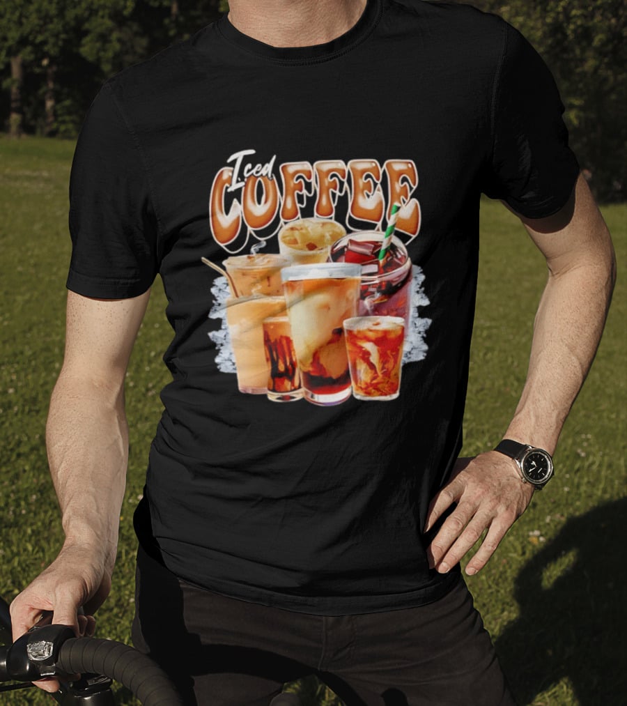Iced Coffee Collage Iced Drinks Bootleg Vintage Aesthetic T-Shirt