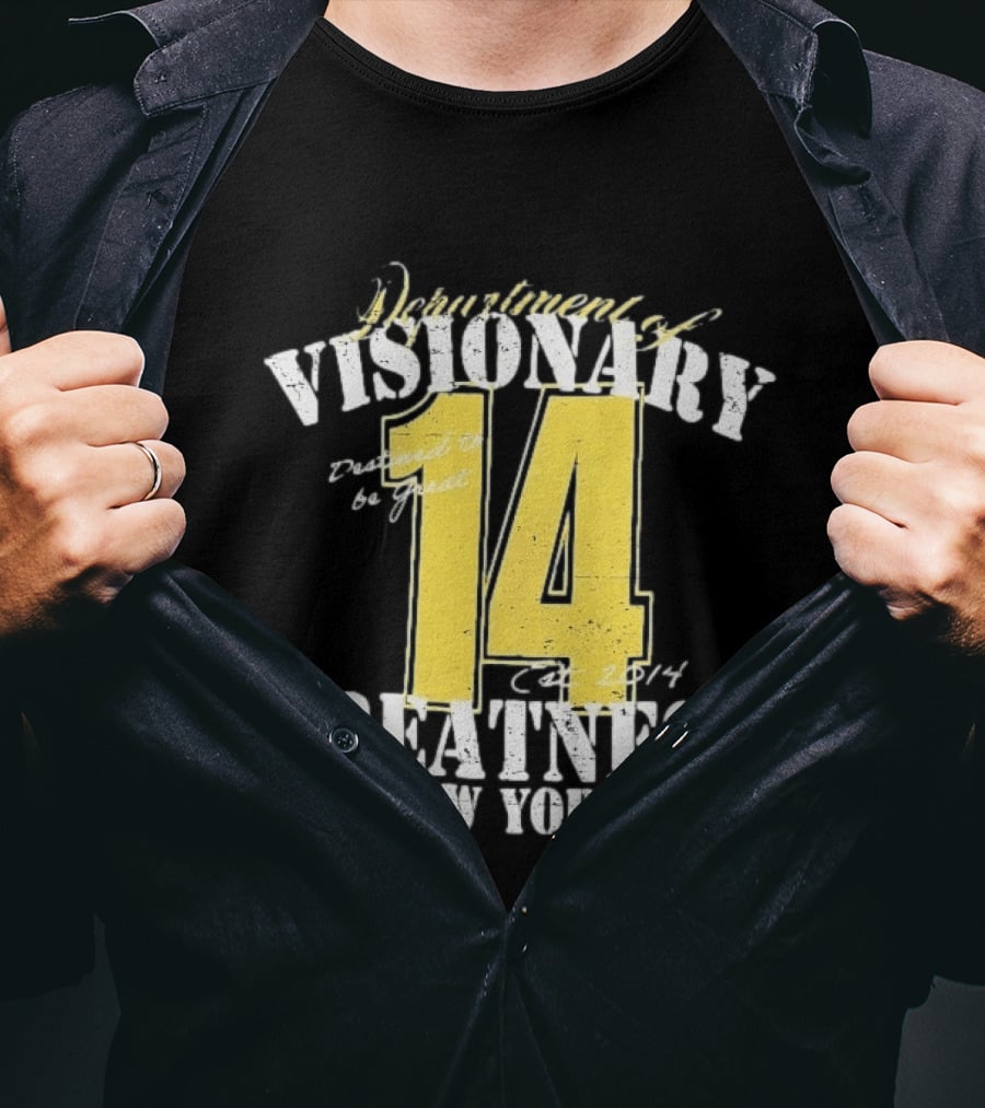 Department Of Visionary Greatness 14 New York Est 2014 T-Shirt