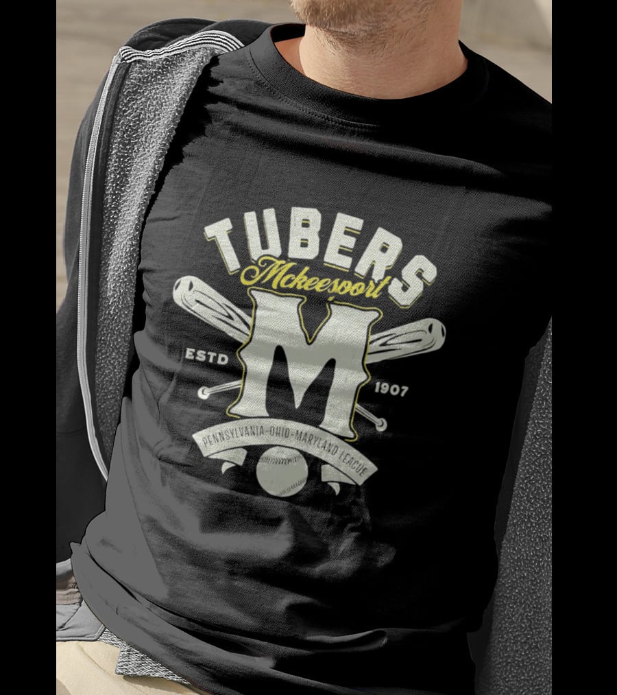 McKeesport Tubers Baseball Est 1907 Pennsylvania Ohio Maryland League T-Shirt