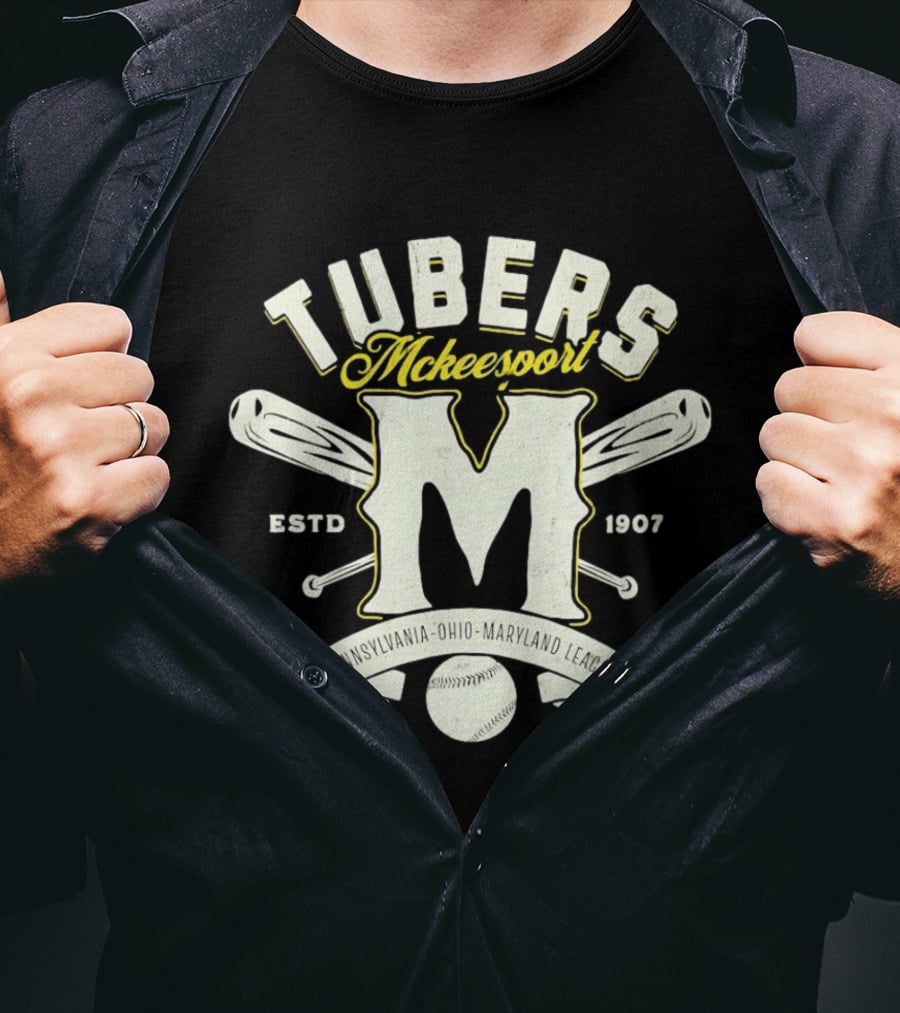 McKeesport Tubers Baseball Est 1907 Pennsylvania Ohio Maryland League T-Shirt
