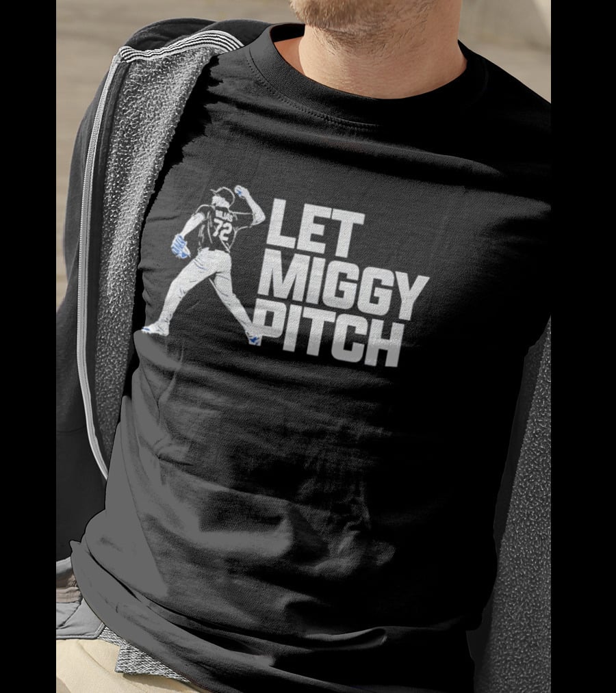 Let Miggy Pitch Los Angeles Dodgers Miguel Rojas T-Shirt