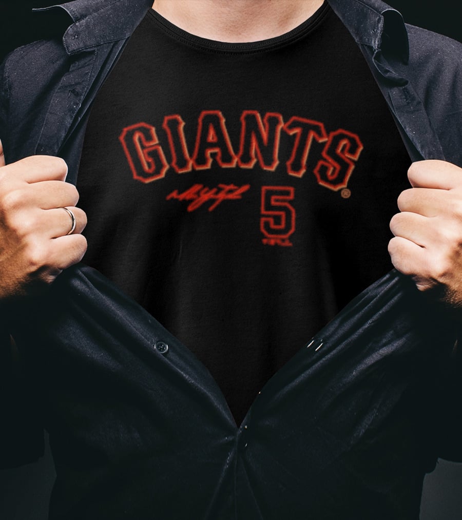 Giants Yastrzemski 5 San Francisco Player Name And Number T-Shirt