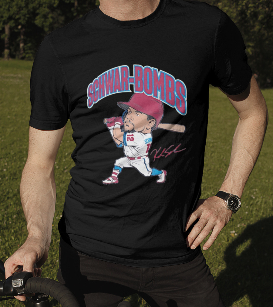 Philadelphia Phillies Kyle Schwarber Schwar Bombs Major League Baseball T-Shirt