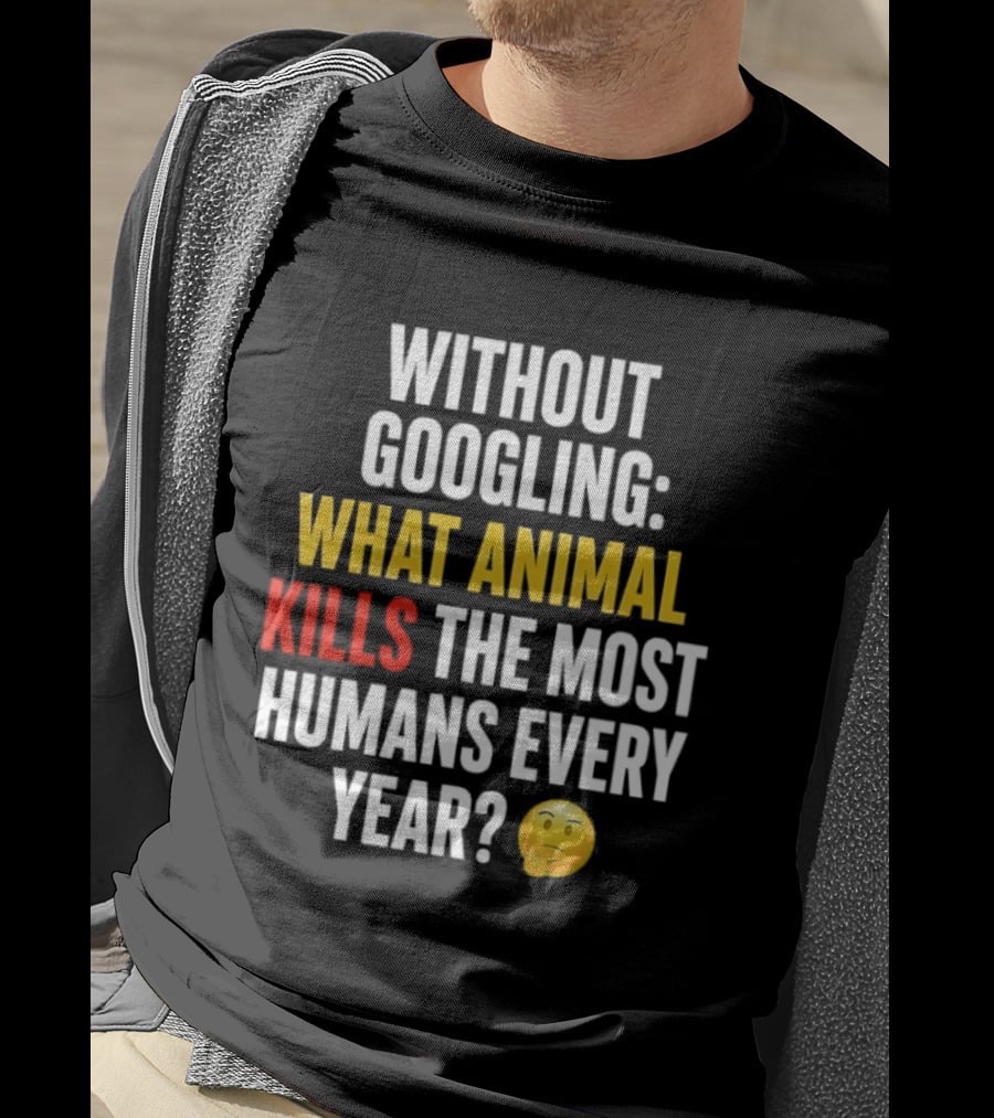 Without Googling What Animal Kills The Most Humans Every Year Emoji Challenge T-Shirt