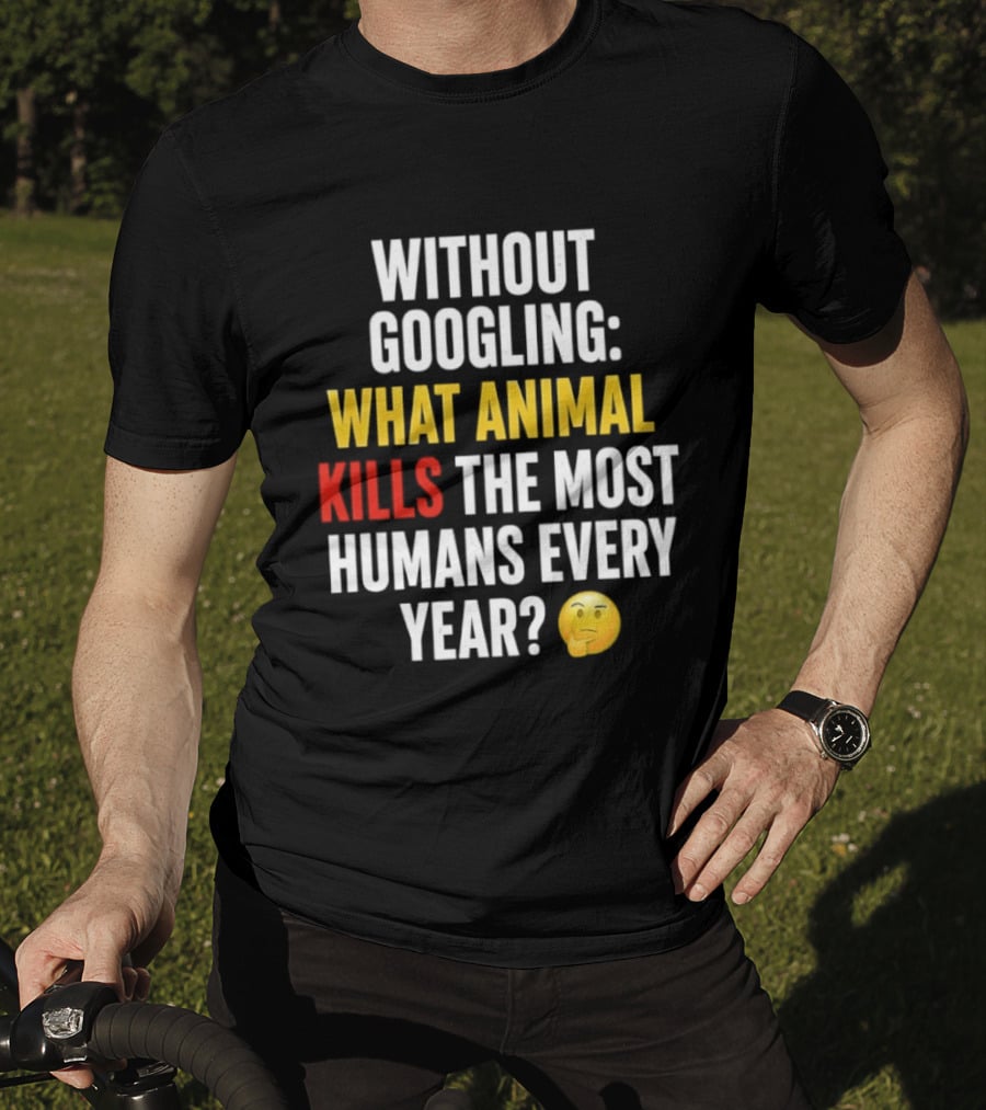 Without Googling What Animal Kills The Most Humans Every Year Emoji Challenge T-Shirt