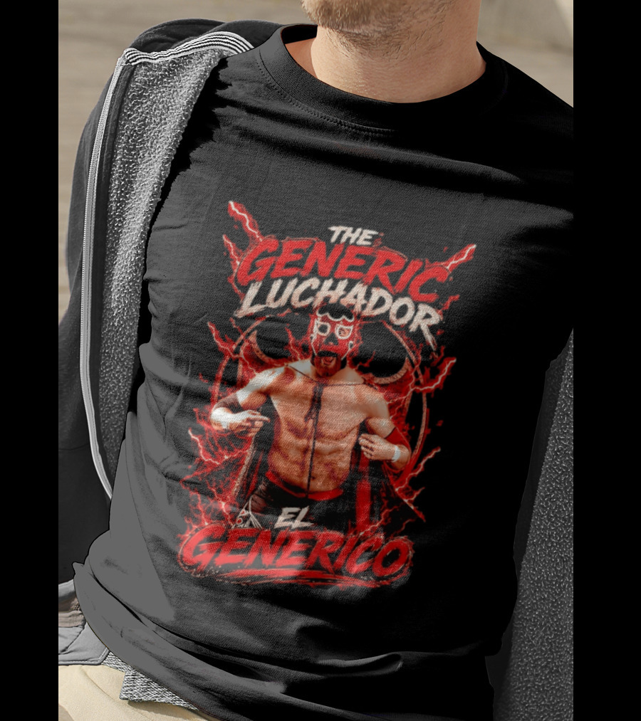 The Generic Luchador El Generico Pro Wrestling Masked Fighter T-Shirt