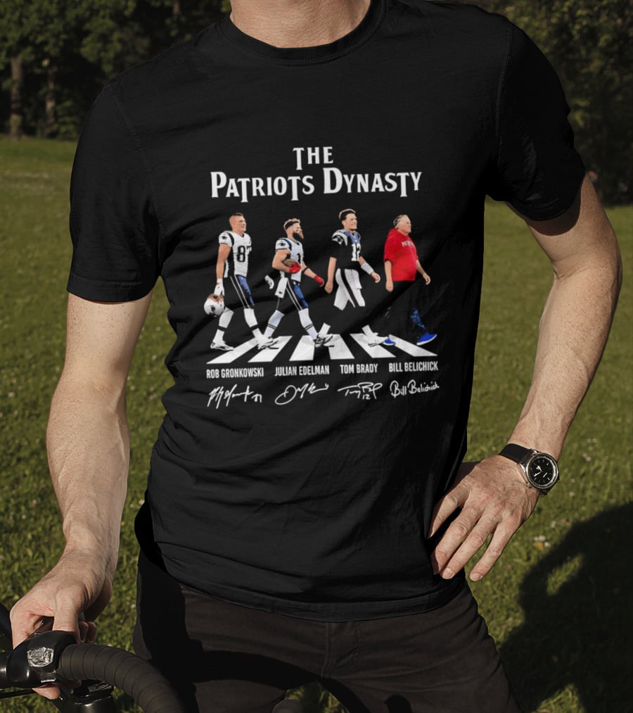 The Patriots Dynasty Abbey Road Gronkowski Edelman Brady Belichick T-Shirt