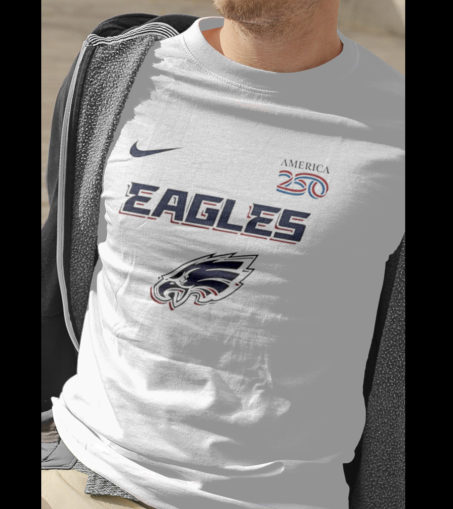 Nike America 250 Eagles Philadelphia Football T-Shirt