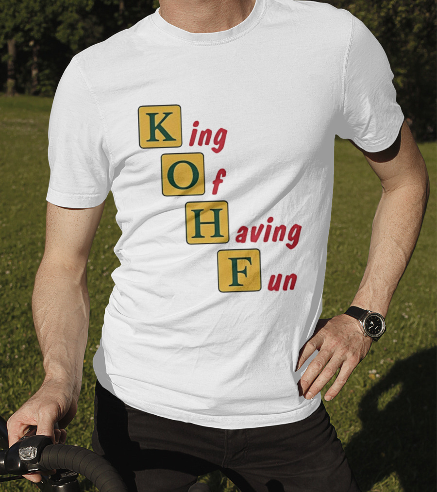 King Of Having Fun KOHF Acrostic Blocks T-Shirt