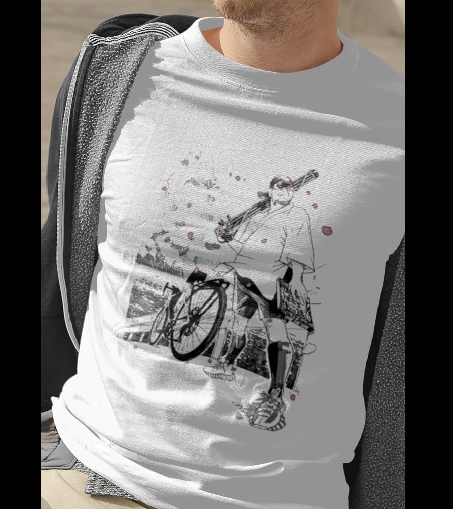 Ten O Majin Obama Henro Run Samurai Bicycle Adventure T-Shirt