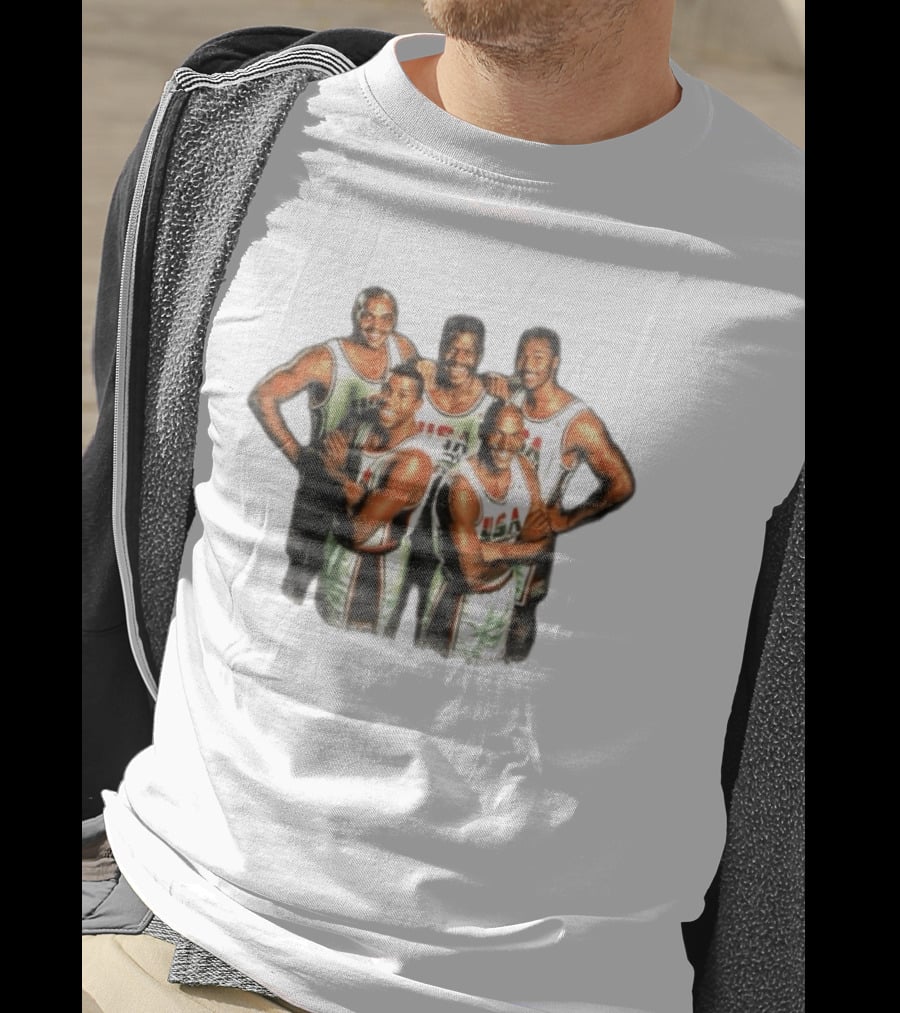 USA Dream Team Michael Jordan Magic Johnson Charles Barkley Patrick Ewing David Robinson T-Shirt
