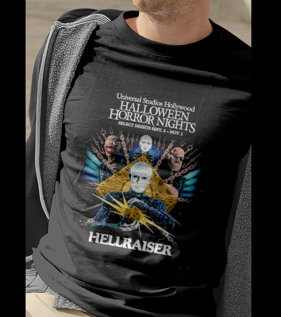 Universal Studios Hollywood Halloween Horror Nights Hellraiser Sept 8 Nov 1 T-Shirt