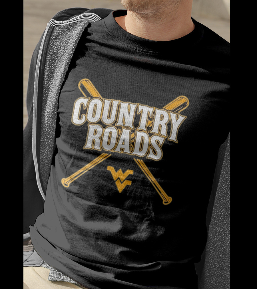 West Virginia Country Roads Baseball WV T-Shirt
