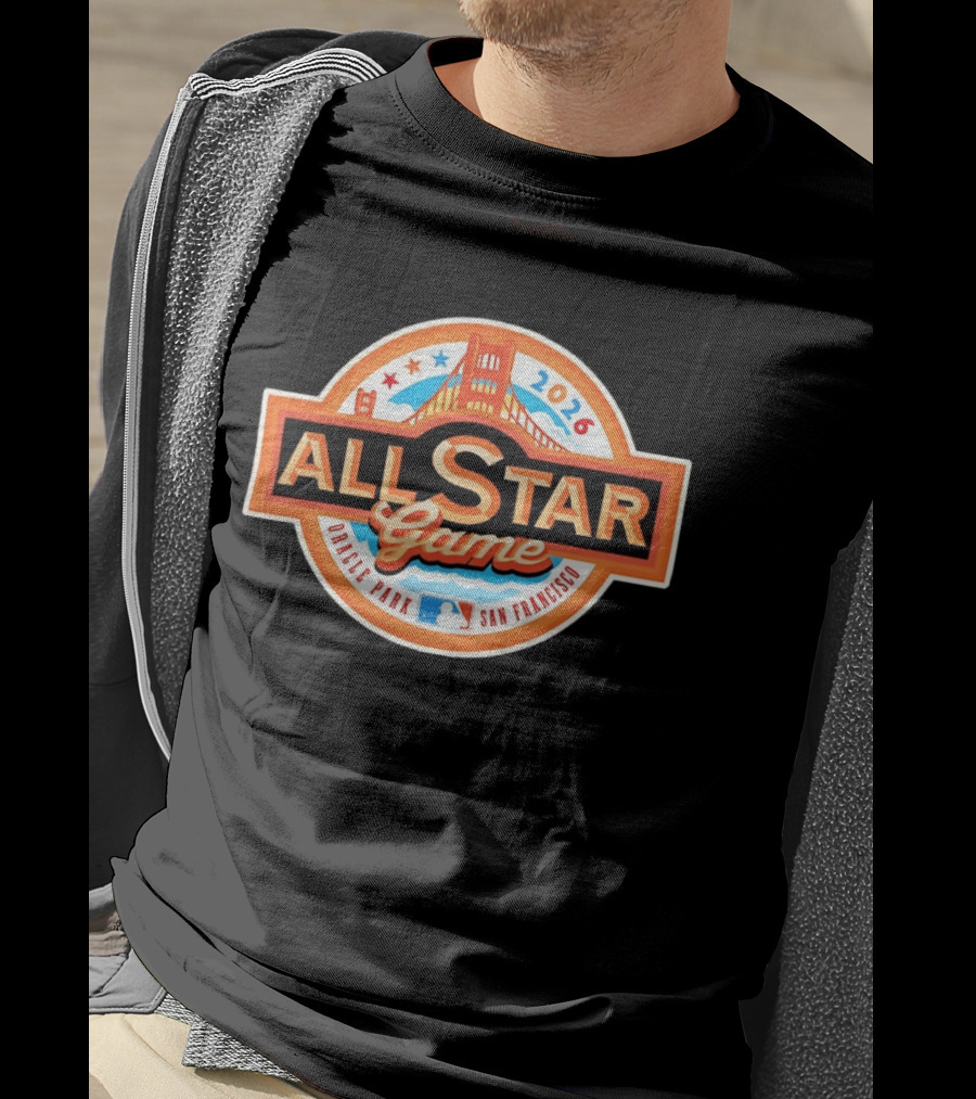 2026 MLB All Star Game Oracle Park San Francisco Golden Gate Bridge T-Shirt