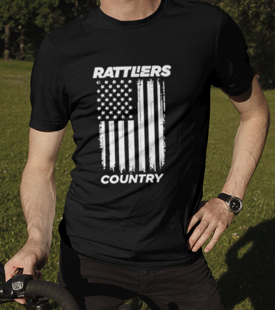 Rattlers Country American Flag T-Shirt