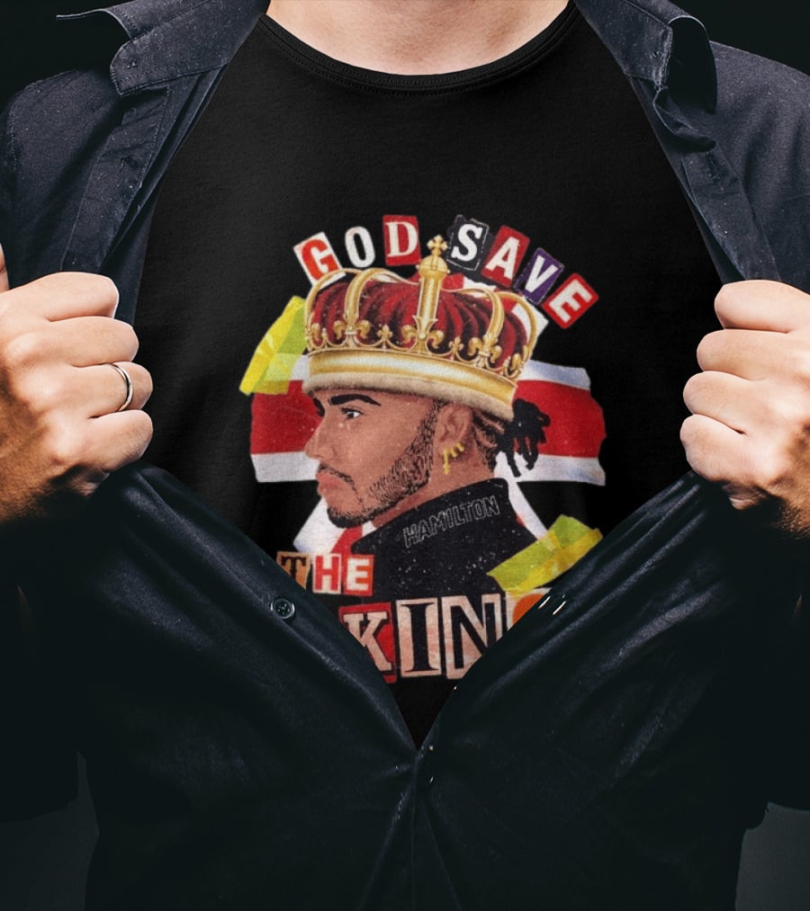 God Save The King Lewis Hamilton Crowned British Champion T-Shirt