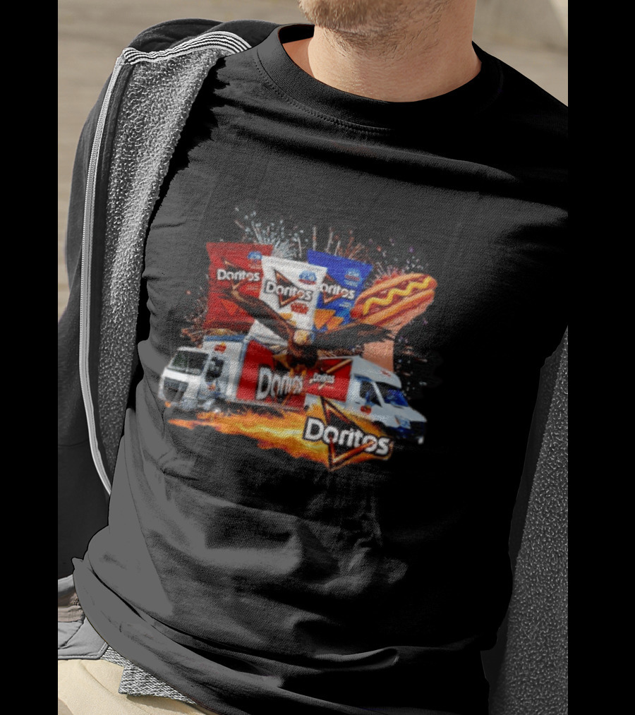 Doritos Hotdog Eagle Truck Fireworks Snack Explosion T-Shirt