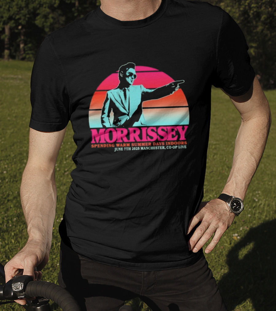 Morrissey Warm Summer Days June 7th 2025 Manchester CO OP Live T-Shirt