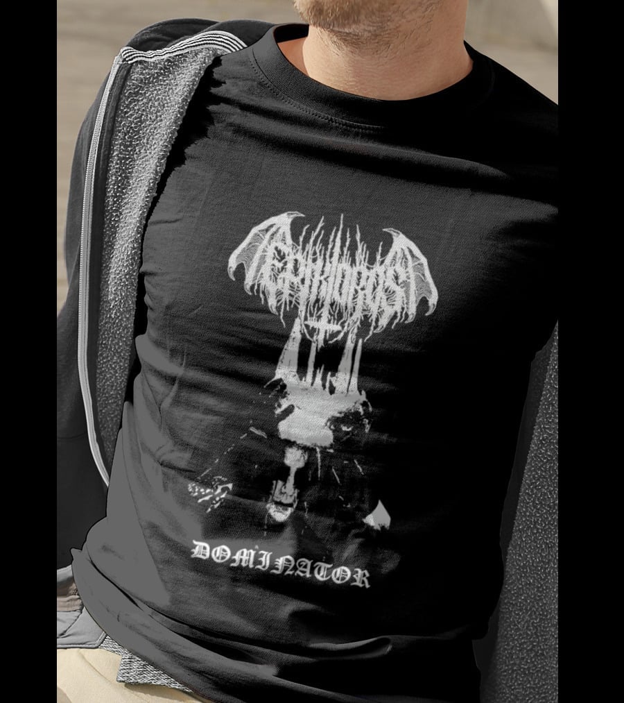 Tephroast Dominator Black Metal Skull Crown Corpse Paint T-Shirt