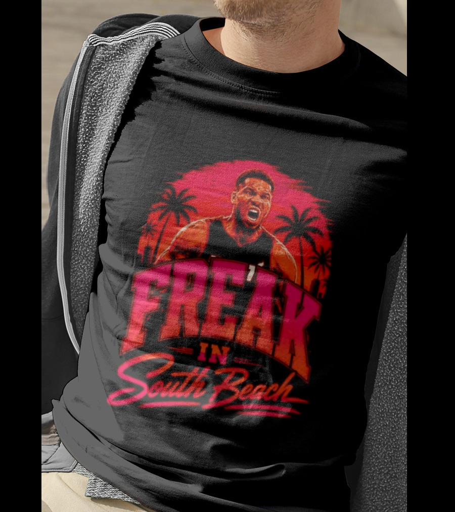 Freak Giannis Antetokounmpo In South Beach Miami Basketball T-Shirt