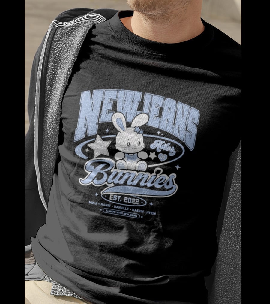 NewJeans Bunnies Est 2022 Haerin Minji Hanni Danielle Hyein Always With NewJeans T-Shirt
