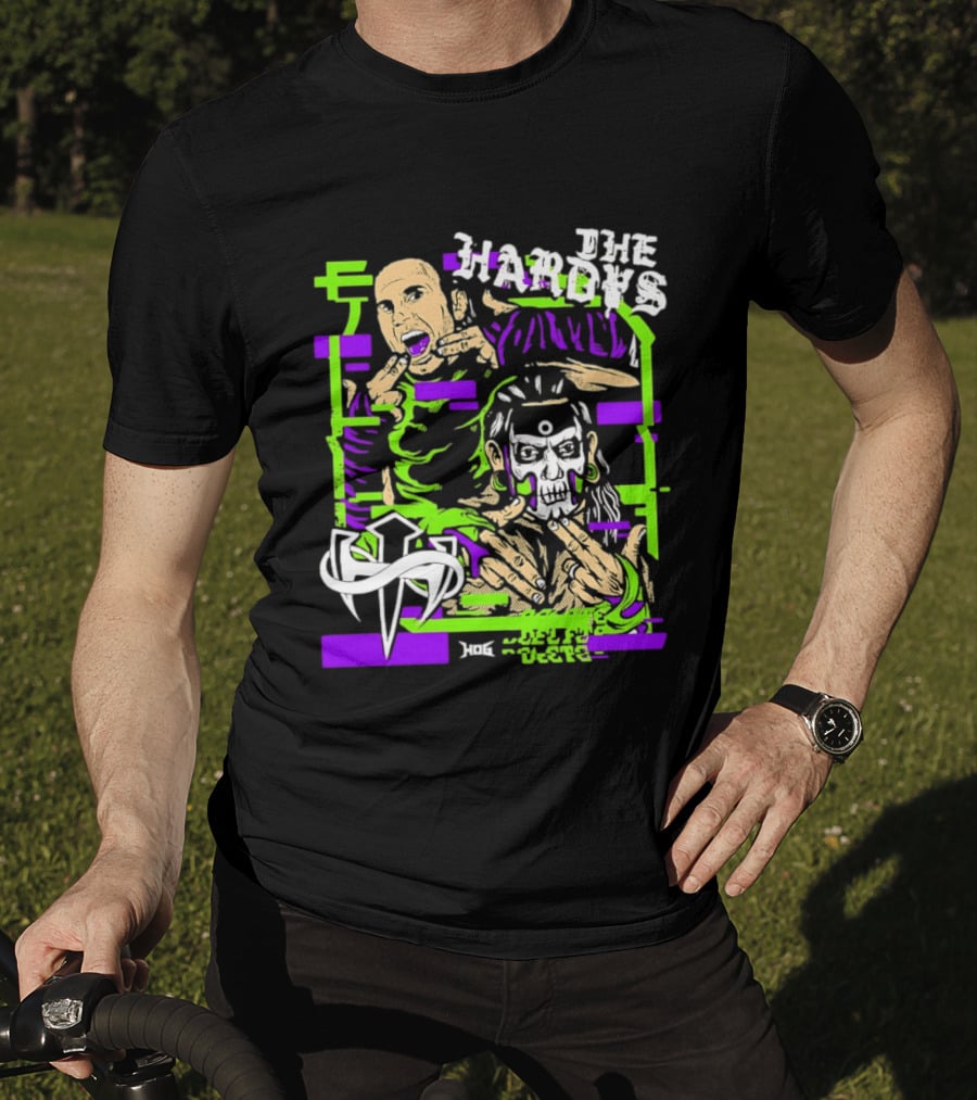 The Hardys Jeff Hardy Matt Hardy WWE Neon T-Shirt