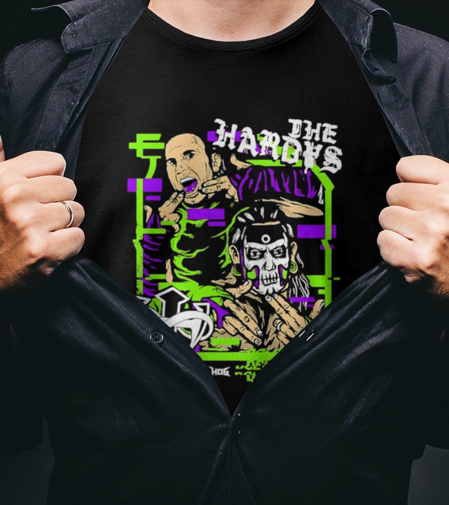The Hardys Jeff Hardy Matt Hardy WWE Neon T-Shirt