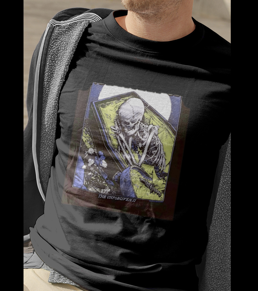 The Unforgiven II Skeleton Coffin Floral T-Shirt