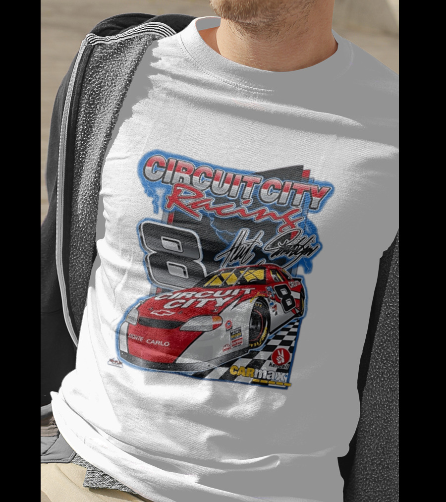 Circuit City Racing Monte Carlo 8 Chevrolet Carmax Kendall NASCAR T-Shirt