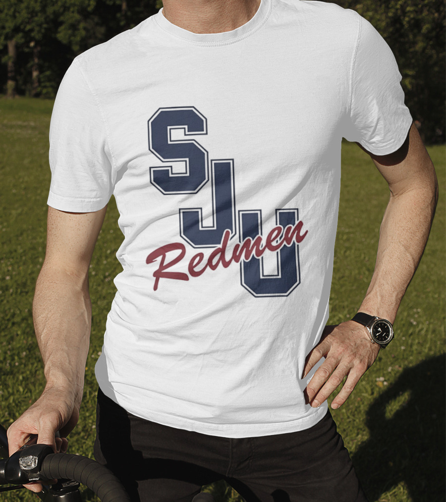 SJU Redmen Saint Johns University Vintage College Sports Memorabilia T-Shirt