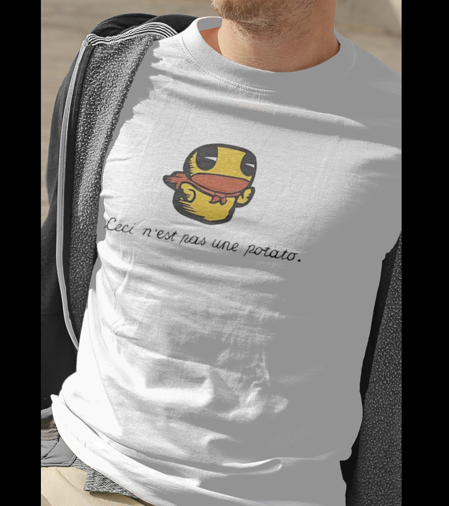 Duck Ceci N'est Pas Une Potato Magritte T-Shirt