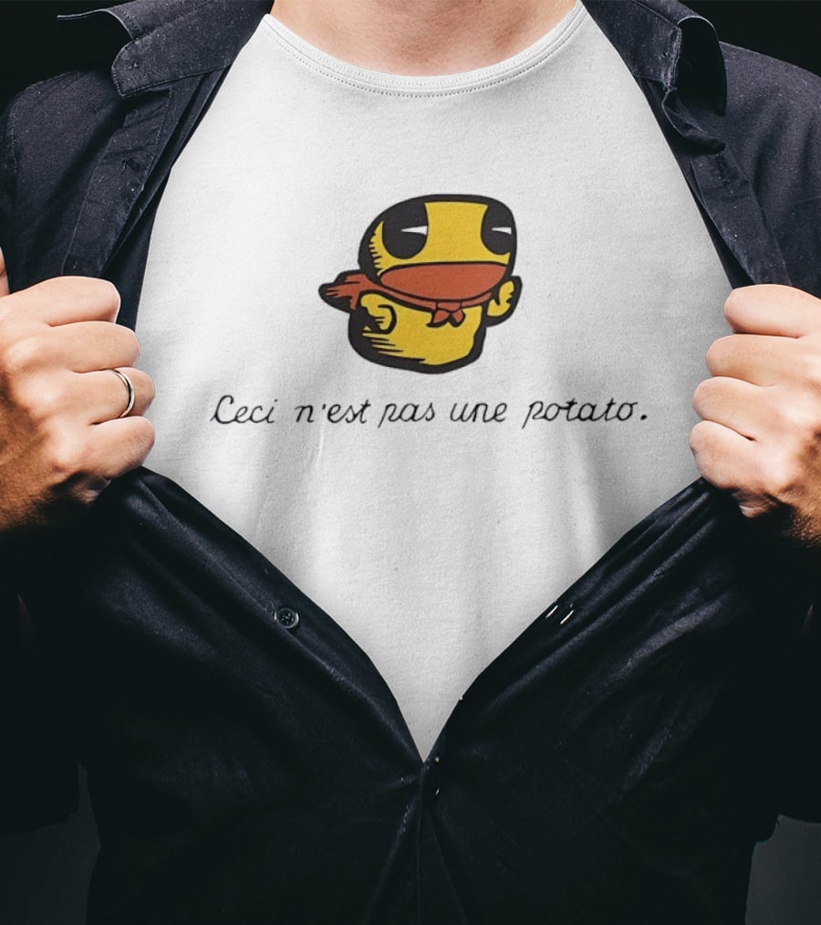 Duck Ceci N'est Pas Une Potato Magritte T-Shirt