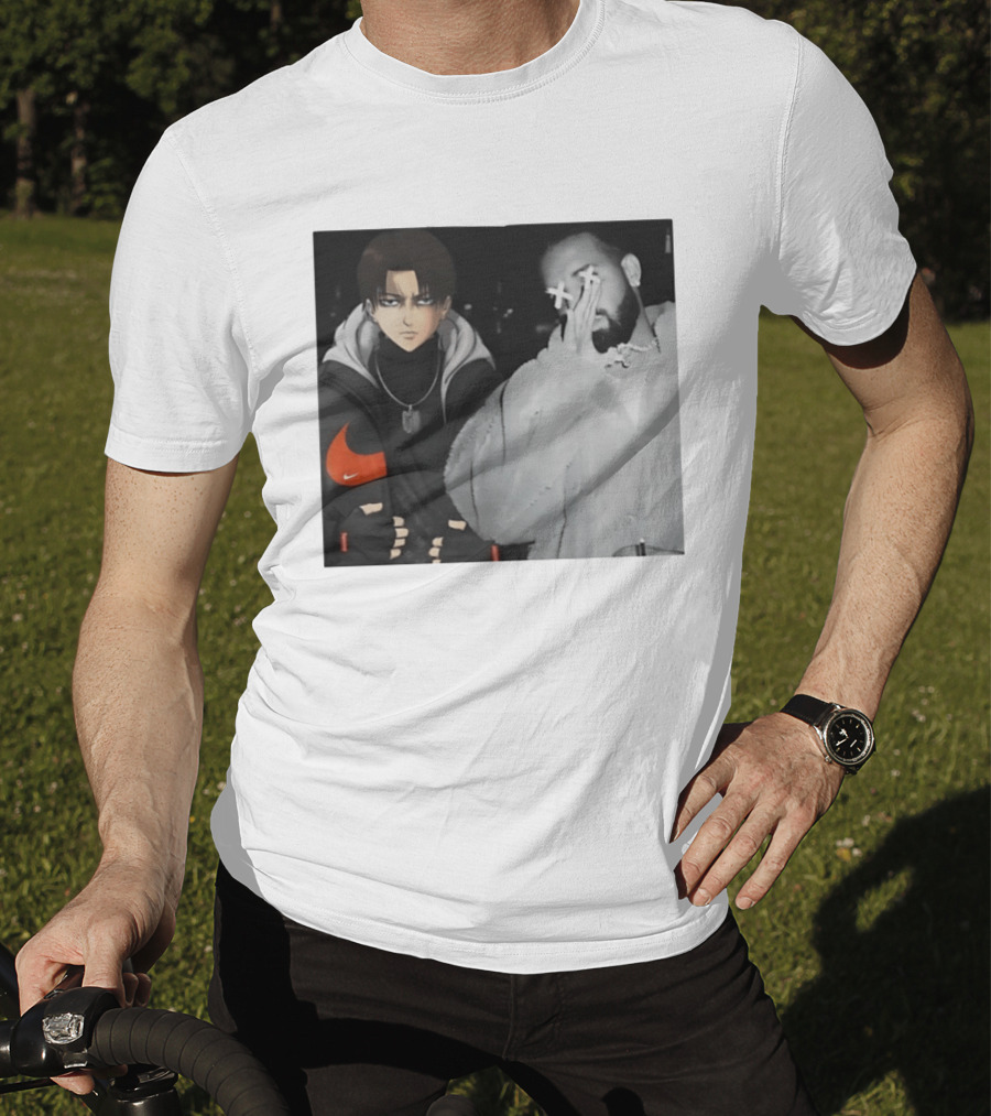 Levi Ackerman Nike Puffer Jacket Drake Crossover Fashion T-Shirt