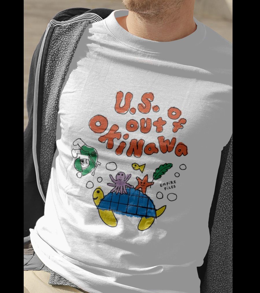 Empire Files U.S. Out Of Okinawa Turtle Octopus T-Shirt