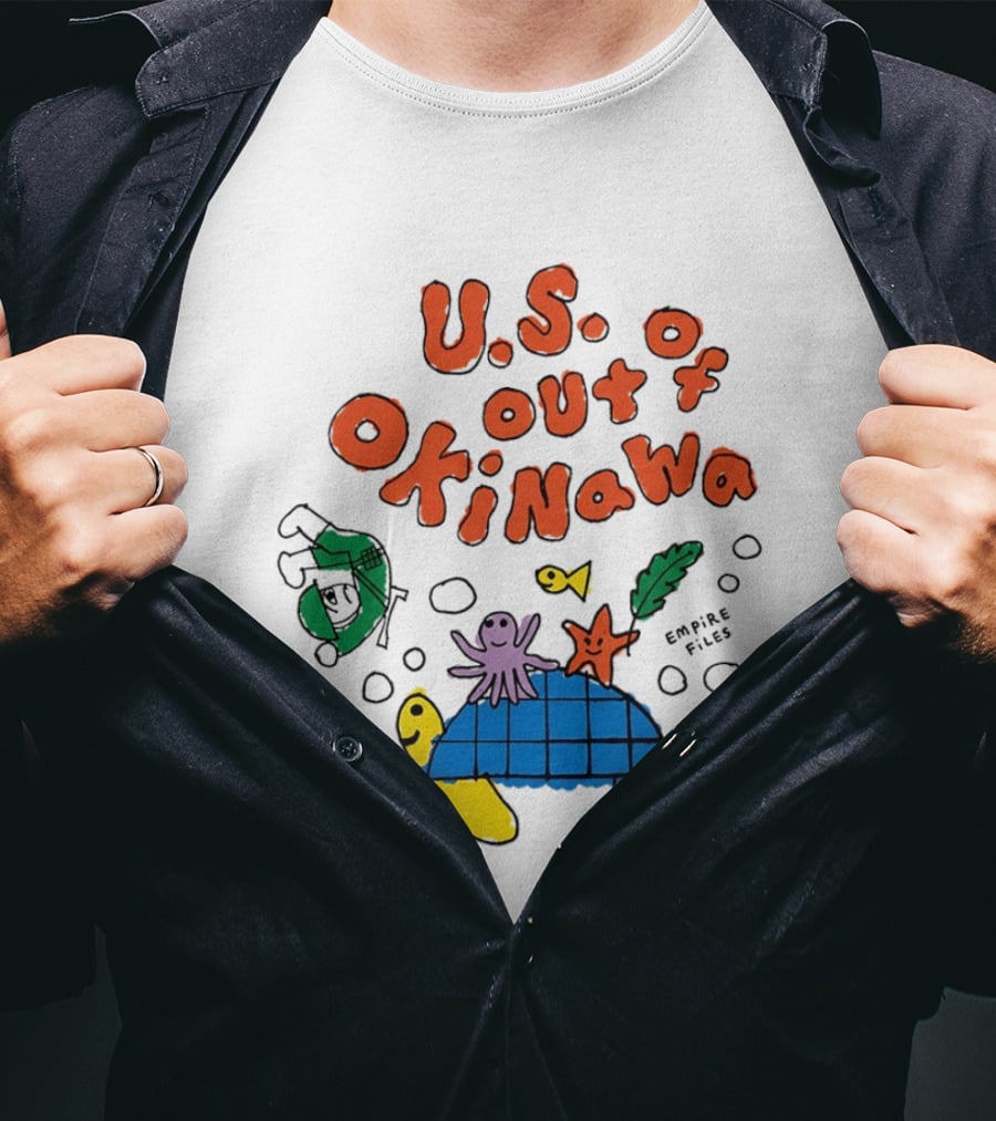 Empire Files U.S. Out Of Okinawa Turtle Octopus T-Shirt