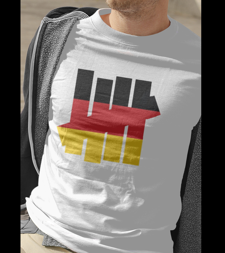 Germany Flag Undefeated Tally Marks Black Red Gold T-Shirt